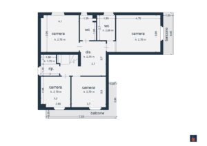 Paderno_Dugnano_Villa di prestigio_Planimetria_piano primo