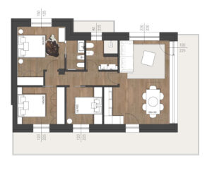 Ponte di Legno_Appartamento_Residenza Belvedere_planimetria_2